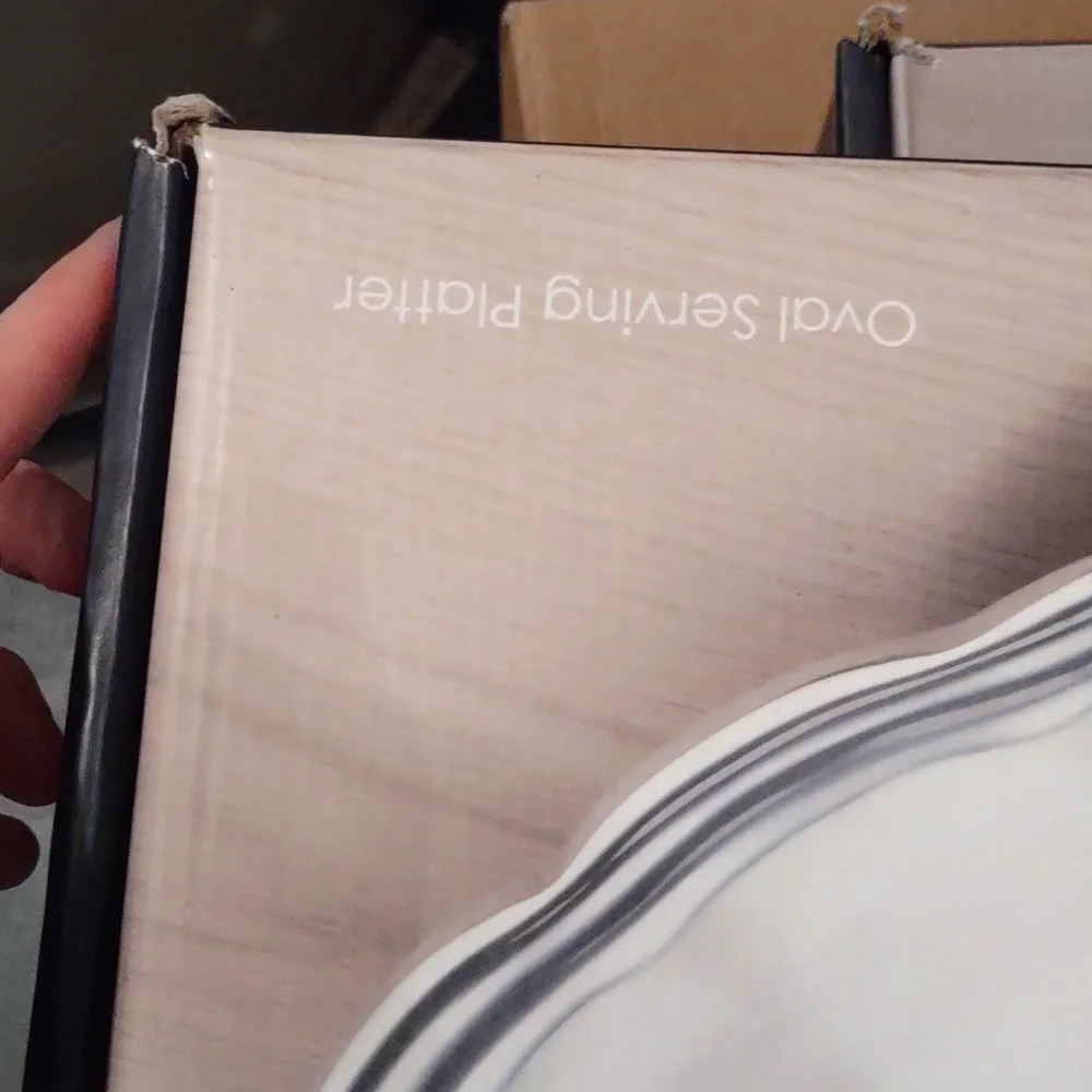 Mikasa countryside oval serving platter, nib